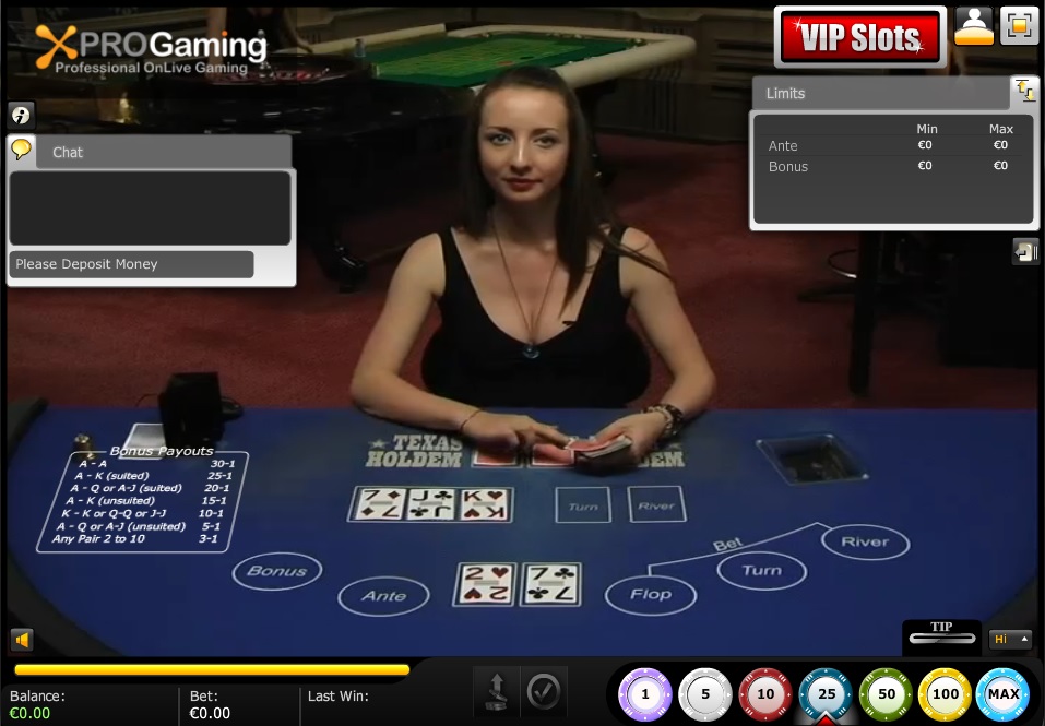 Live Dealer Texas Holdem Poker 2